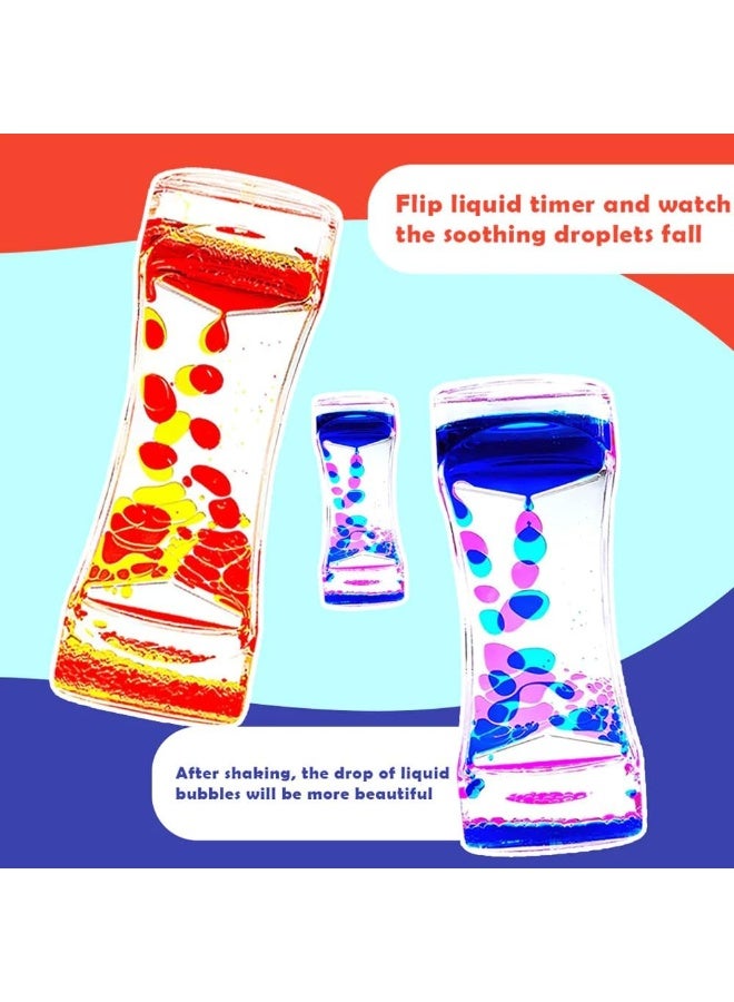abley's Liquid Motion Timer, Sensory Calming Toy, Visual Bubbler for Autism, Sensory Stimulation (Set of 2) - Image 3